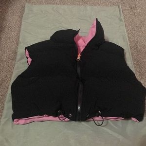 Never worn Cropped Puffer vest